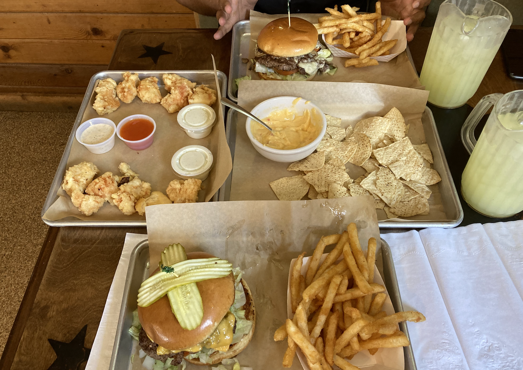 Everything is big in Texas -pic before eating at Rocket Wings Dixie Grill