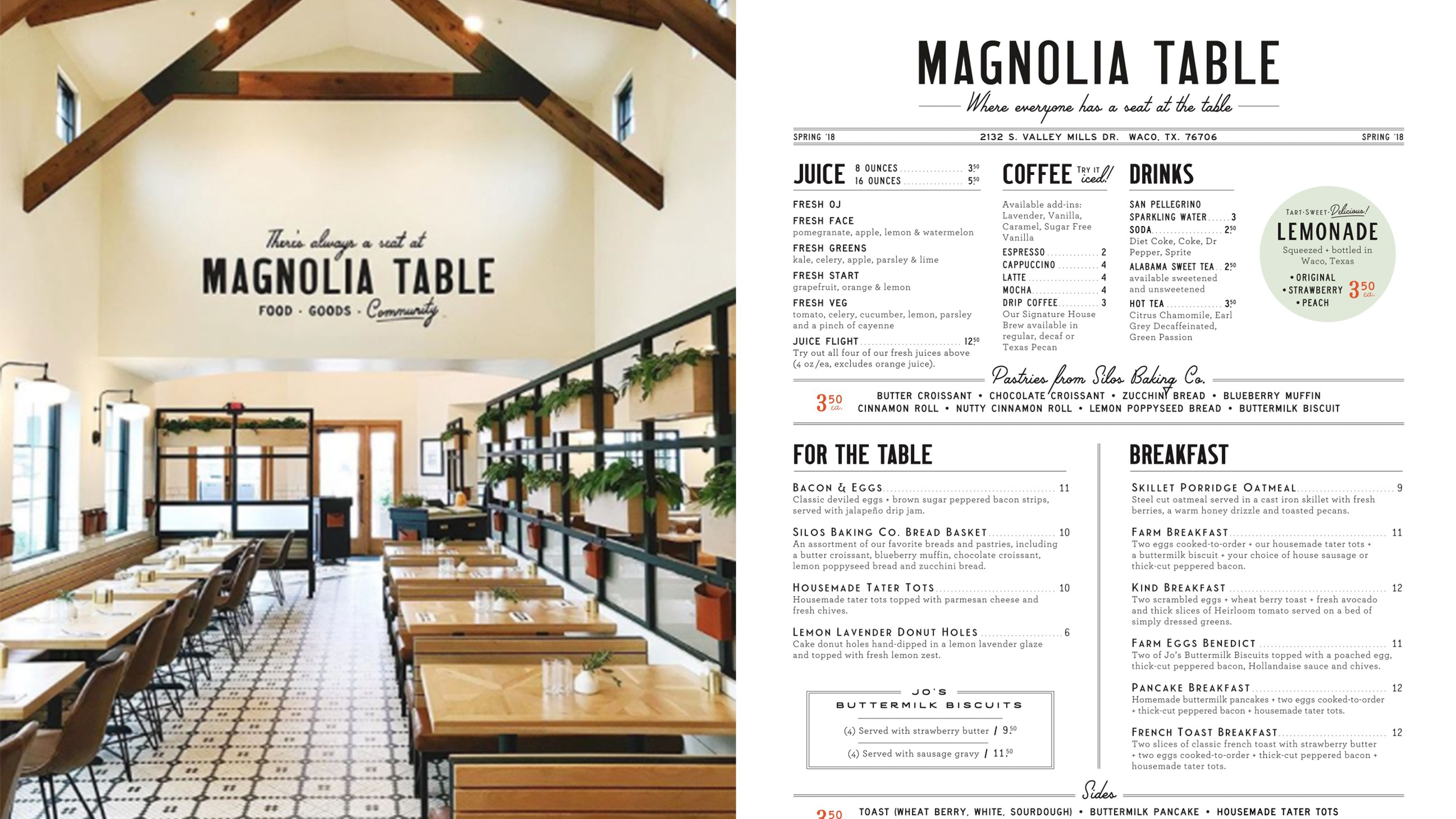 Magnolia's Menu